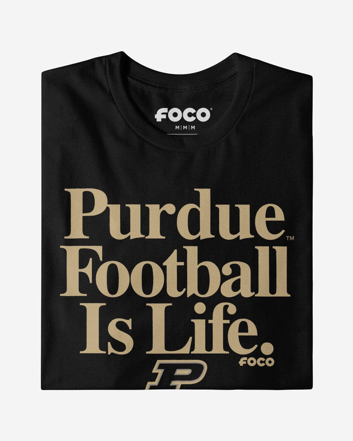 Purdue Boilermakers Football is Life T-Shirt FOCO - FOCO.com