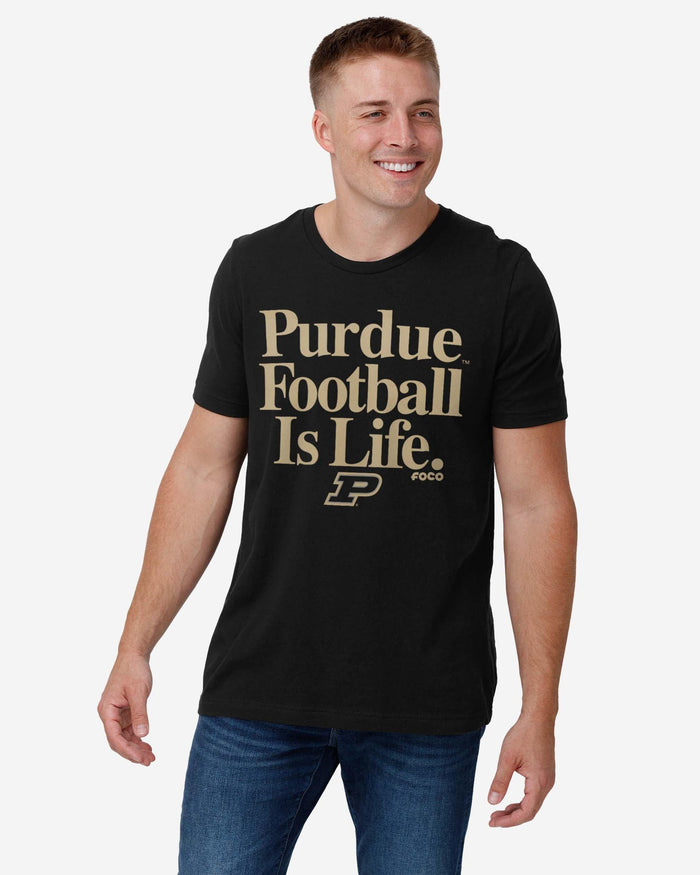 Purdue Boilermakers Football is Life T-Shirt FOCO - FOCO.com