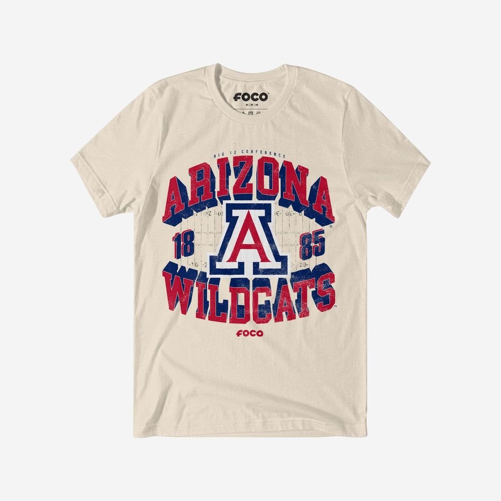 Arizona Wildcats Field Arched Wordmark T-Shirt FOCO S - FOCO.com