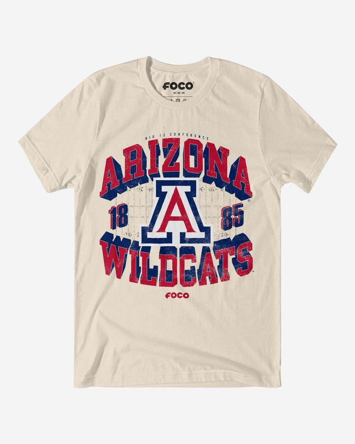 Arizona Wildcats Field Arched Wordmark T-Shirt FOCO S - FOCO.com