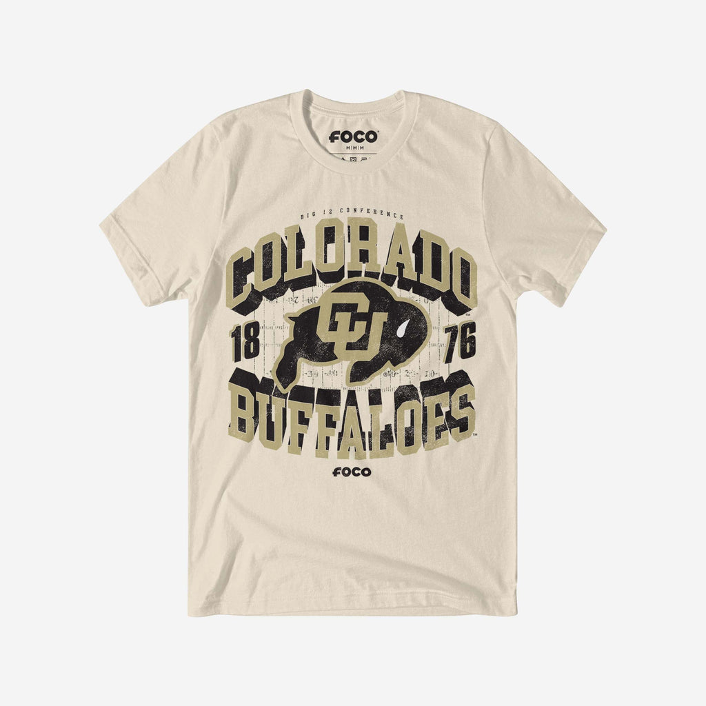 Colorado Buffaloes Field Arched Wordmark T-Shirt FOCO S - FOCO.com