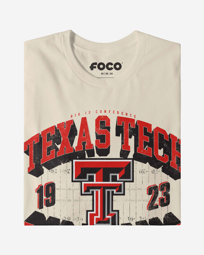 Texas Tech Red Raiders Field Arched Wordmark T-Shirt FOCO - FOCO.com