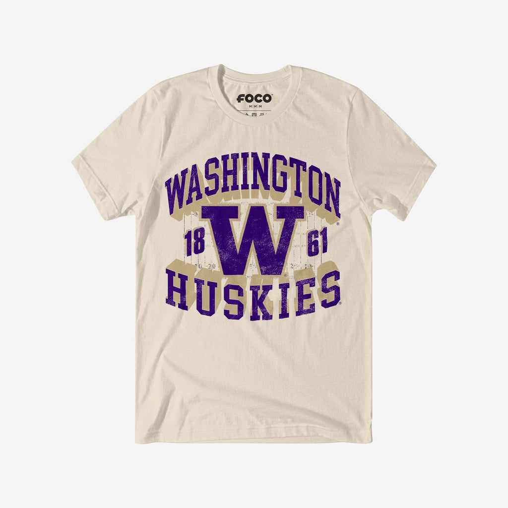 Washington Huskies Field Arched Wordmark T-Shirt FOCO S - FOCO.com