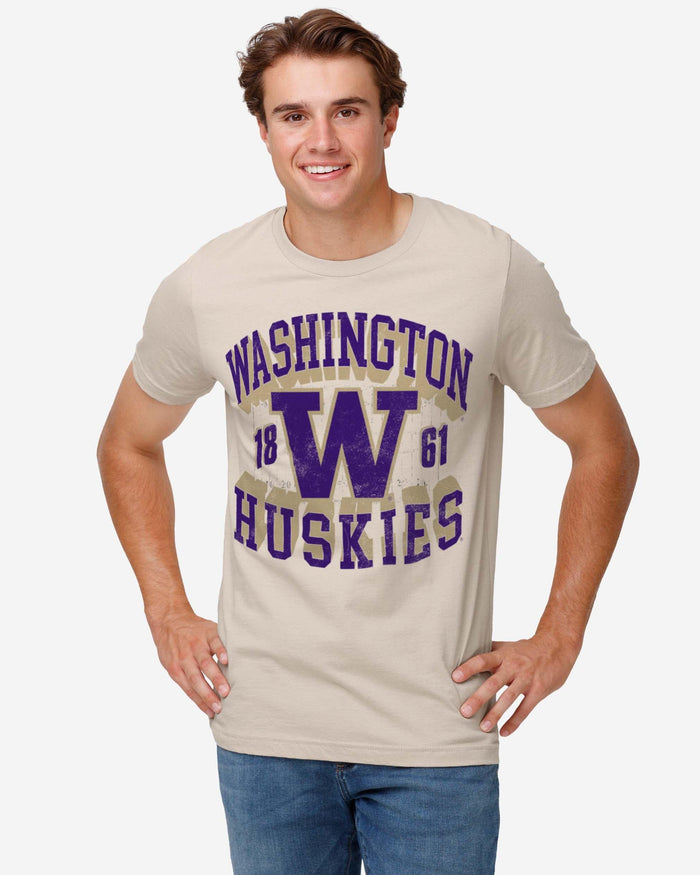 Washington Huskies Field Arched Wordmark T-Shirt FOCO - FOCO.com