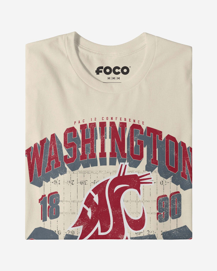 Washington State Cougars Field Arched Wordmark T-Shirt FOCO - FOCO.com