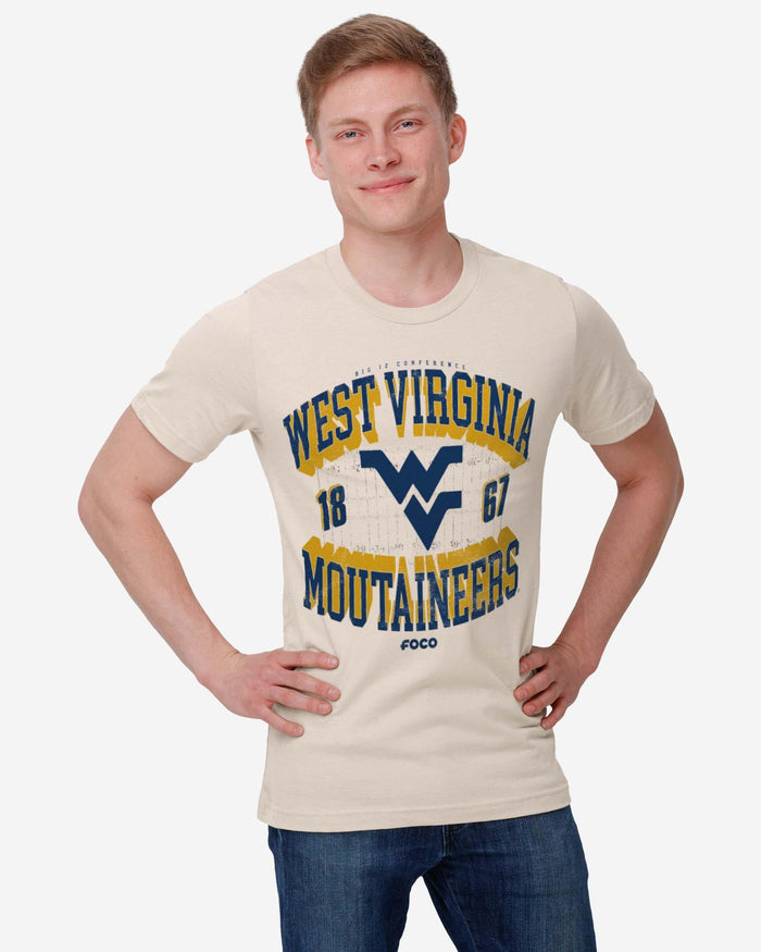 West Virginia Mountaineers Field Arched Wordmark T-Shirt FOCO - FOCO.com