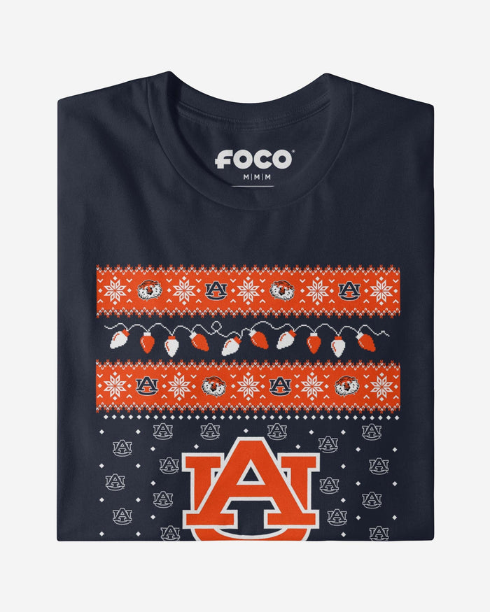 Auburn Tigers Holiday Lights Sweater T-Shirt FOCO - FOCO.com