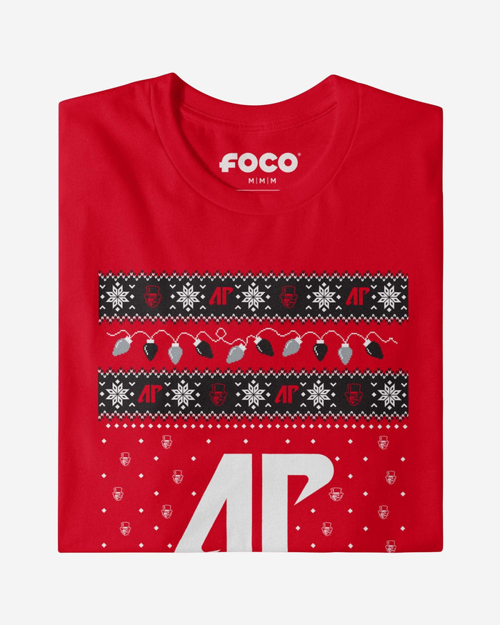 Austin Peay Governors Holiday Lights Sweater T-Shirt FOCO - FOCO.com