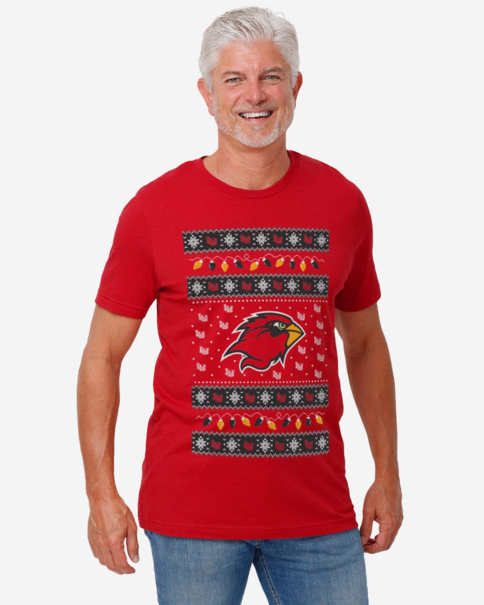 Lamar Cardinals Holiday Lights Sweater T-Shirt FOCO - FOCO.com