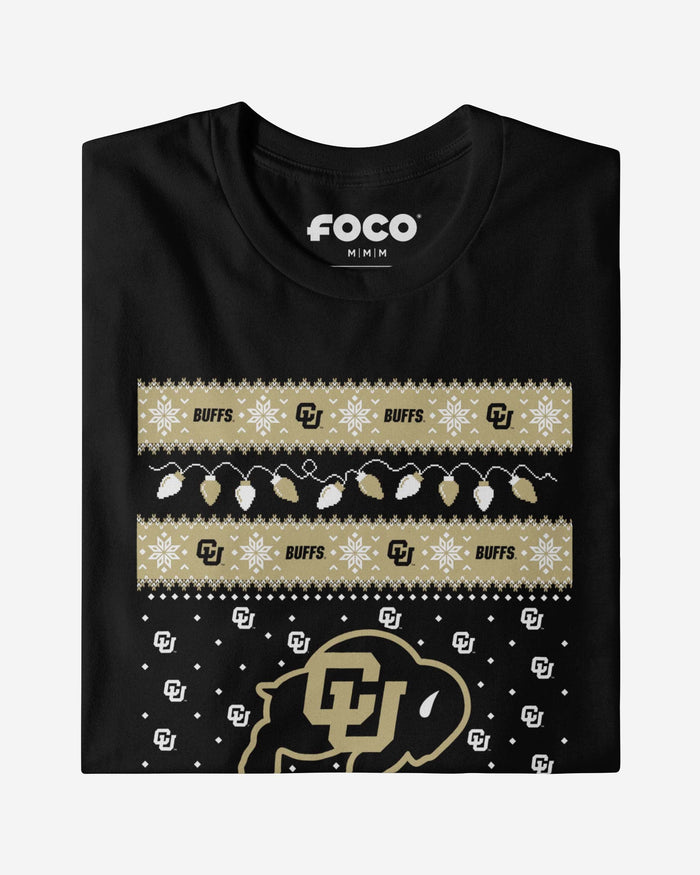 Colorado Buffaloes Holiday Lights Sweater T-Shirt FOCO - FOCO.com