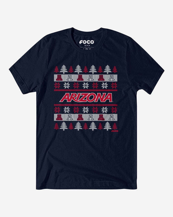 Arizona Wildcats Holiday Sweater T-Shirt FOCO S - FOCO.com