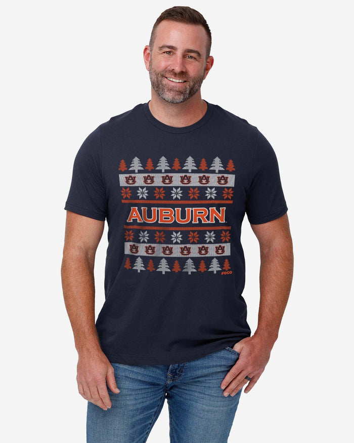 Auburn Tigers Holiday Sweater T-Shirt FOCO - FOCO.com