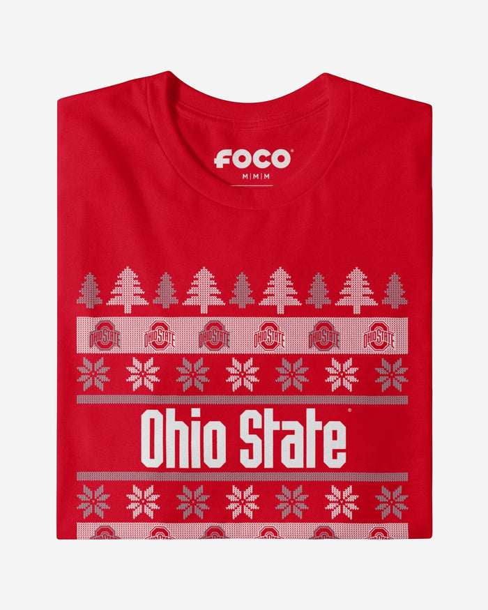 Ohio State Buckeyes Holiday Sweater T-Shirt FOCO - FOCO.com