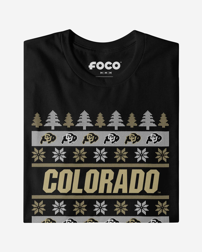 Colorado Buffaloes Holiday Sweater T-Shirt FOCO - FOCO.com