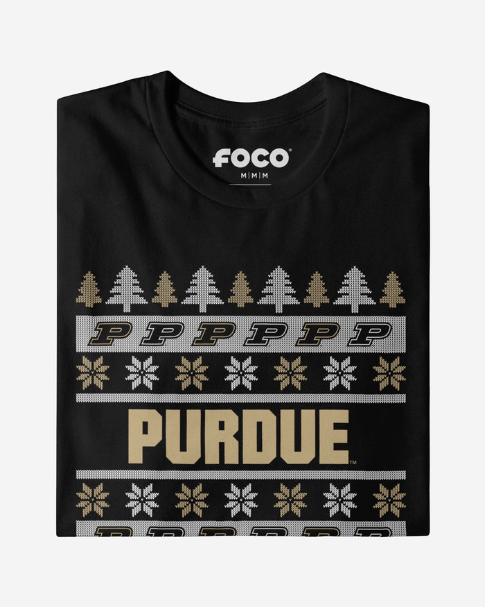 Purdue Boilermakers Holiday Sweater T-Shirt FOCO - FOCO.com