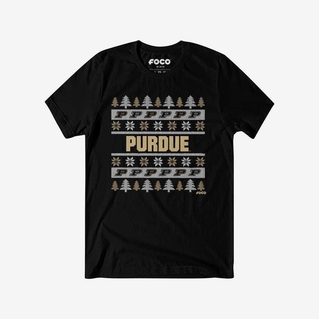 Purdue Boilermakers Holiday Sweater T-Shirt FOCO S - FOCO.com