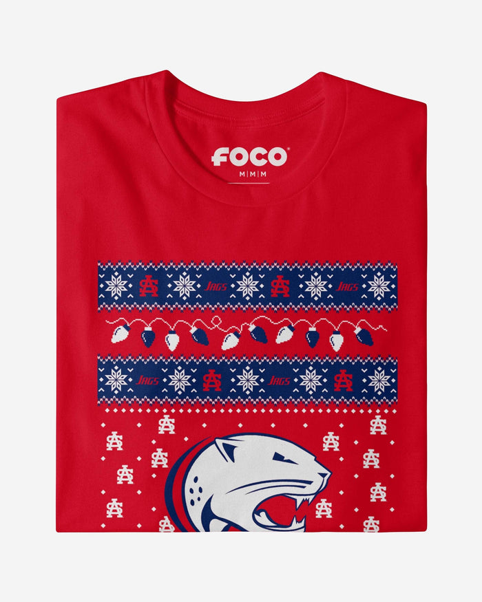 South Alabama Jaguars Holiday Lights Sweater Long Sleeve T-Shirt FOCO - FOCO.com