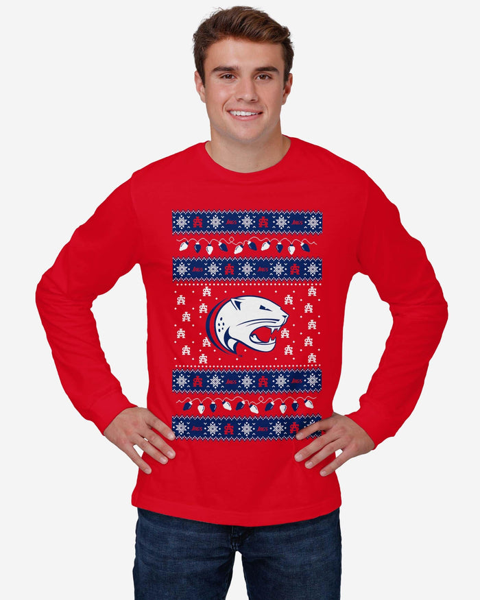 South Alabama Jaguars Holiday Lights Sweater Long Sleeve T-Shirt FOCO - FOCO.com