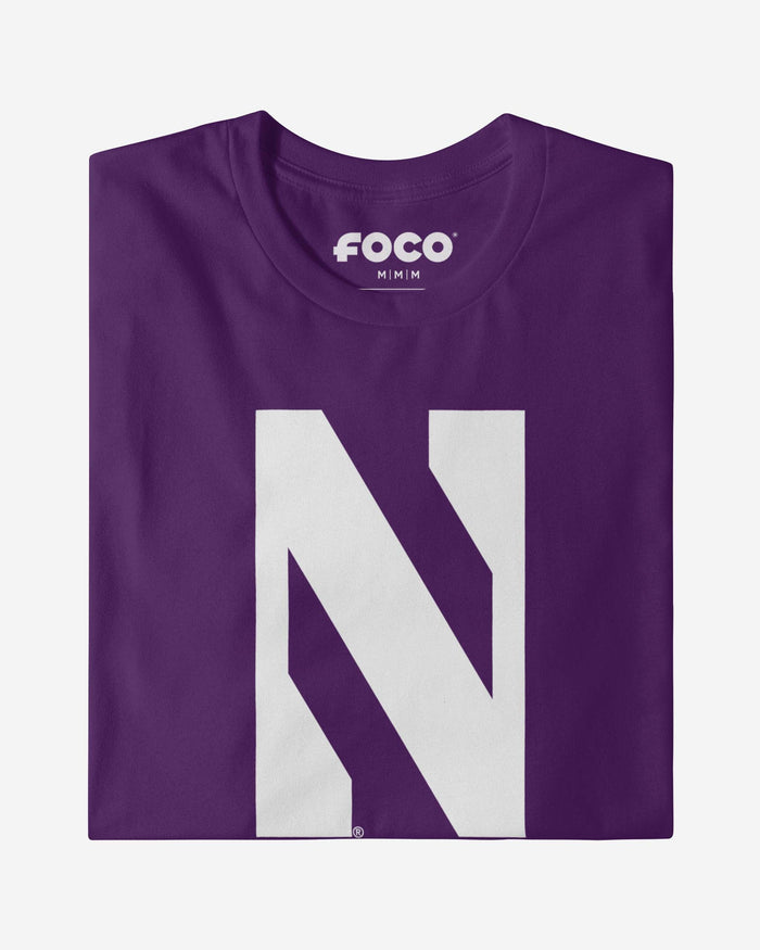 Northwestern Wildcats Primary Logo Long Sleeve T-Shirt FOCO - FOCO.com