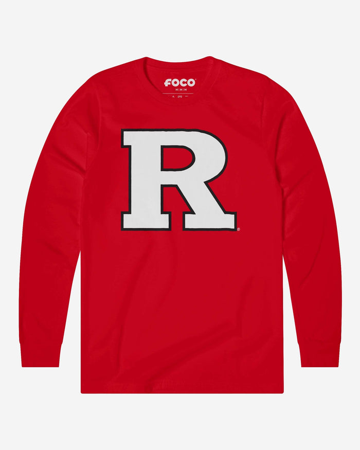 Rutgers Scarlet Knights Primary Logo Long Sleeve T-Shirt FOCO Red S - FOCO.com