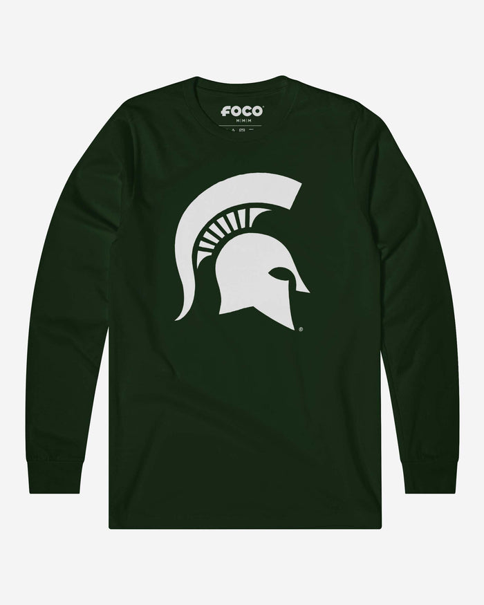 Michigan State Spartans Primary Logo Long Sleeve T-Shirt FOCO Forest S - FOCO.com