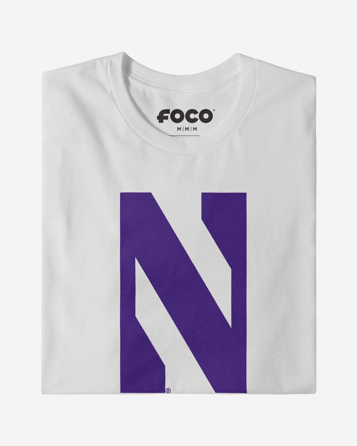 Northwestern Wildcats Primary Logo Long Sleeve T-Shirt FOCO - FOCO.com