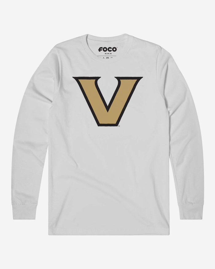 Vanderbilt Commodores Primary Logo Long Sleeve T-Shirt FOCO White S - FOCO.com