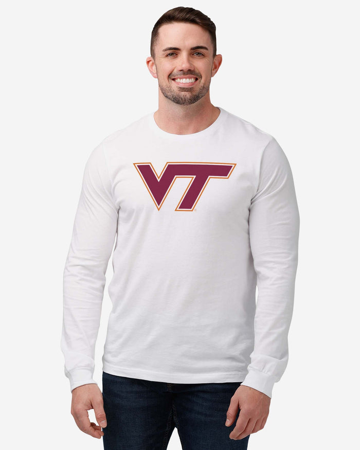 Virginia Tech Hokies Primary Logo Long Sleeve T-Shirt FOCO - FOCO.com