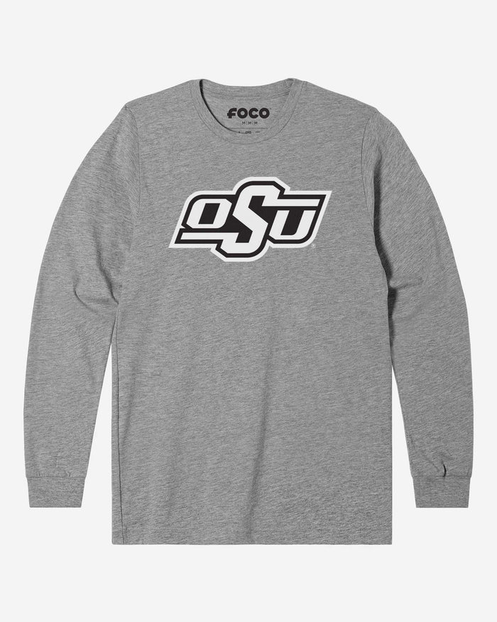 Oklahoma State Cowboys Primary Logo Long Sleeve T-Shirt FOCO Athletic Heather S - FOCO.com