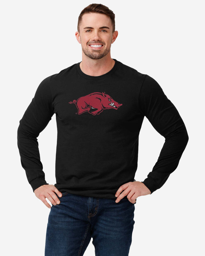 Arkansas Razorbacks Primary Logo Long Sleeve T-Shirt FOCO - FOCO.com