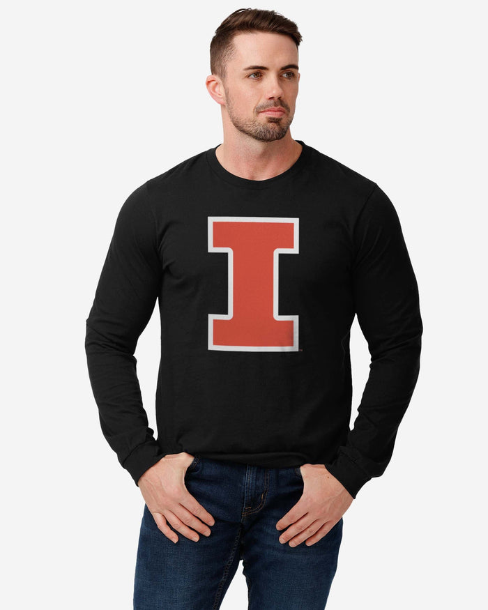 Illinois Fighting Illini Primary Logo Long Sleeve T-Shirt FOCO - FOCO.com