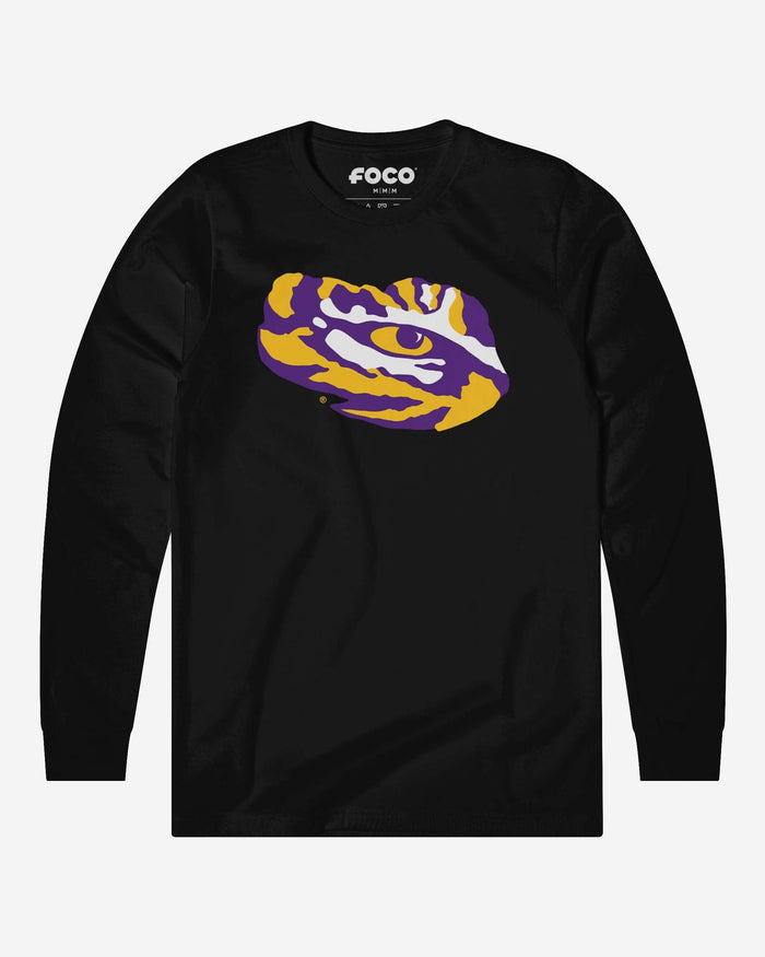 LSU Tigers Primary Logo Long Sleeve T-Shirt FOCO Black S - FOCO.com