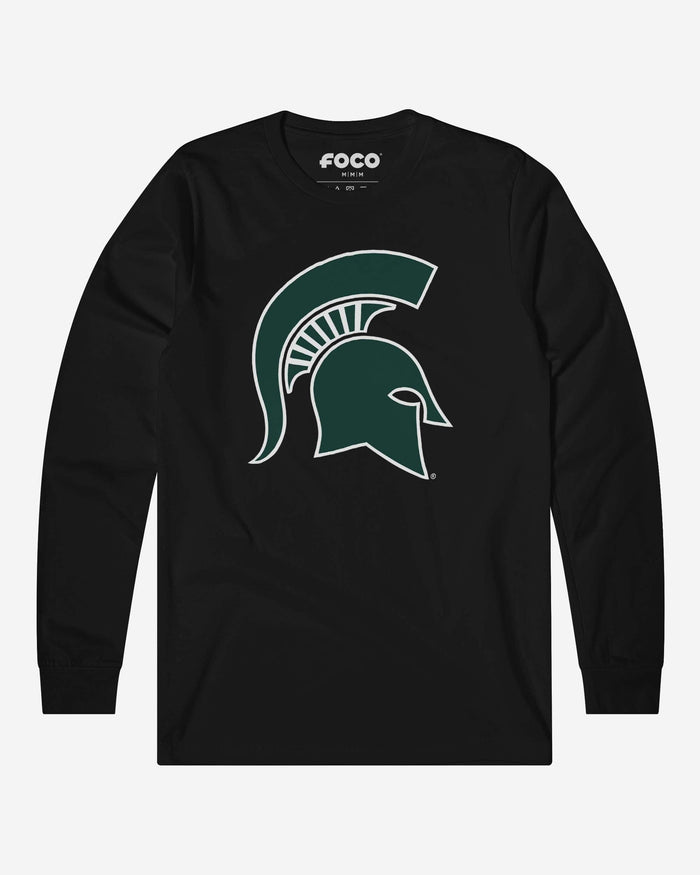 Michigan State Spartans Primary Logo Long Sleeve T-Shirt FOCO Black S - FOCO.com