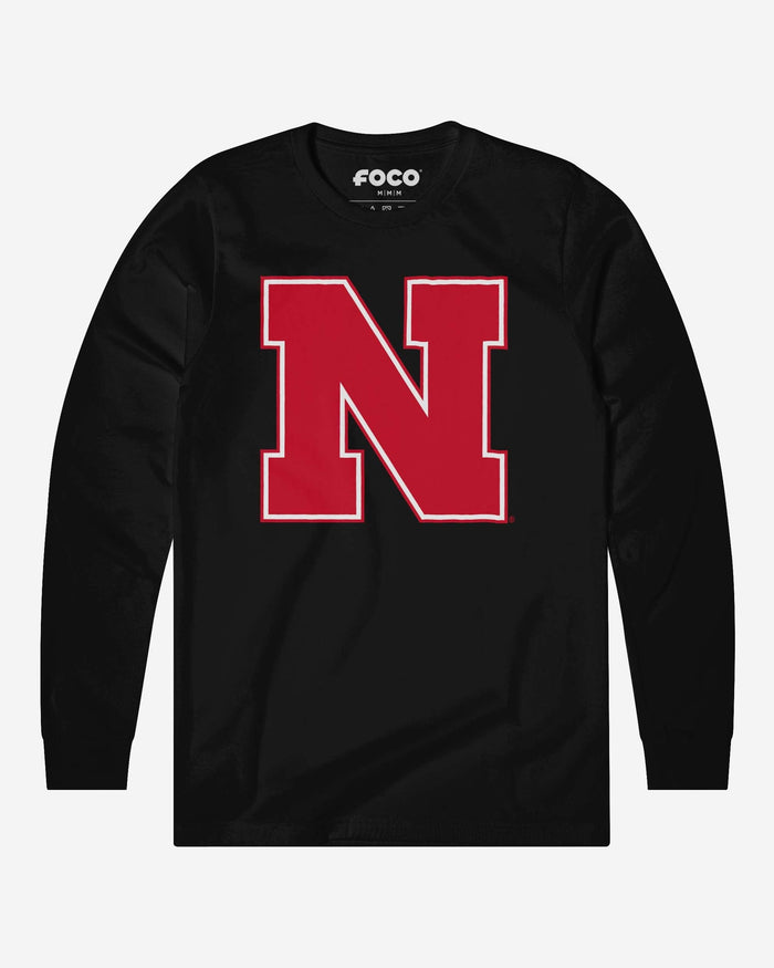 Nebraska Cornhuskers Primary Logo Long Sleeve T-Shirt FOCO Black S - FOCO.com