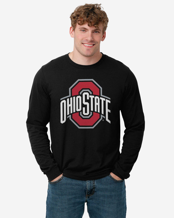 Ohio State Buckeyes Primary Logo Long Sleeve T-Shirt FOCO - FOCO.com