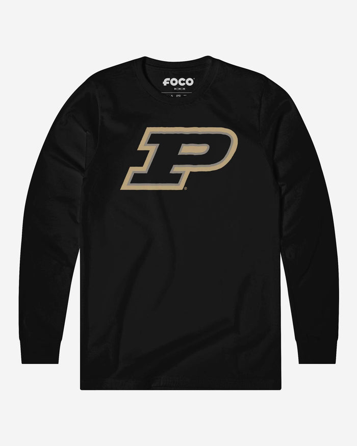 Purdue Boilermakers Primary Logo Long Sleeve T-Shirt FOCO Black S - FOCO.com