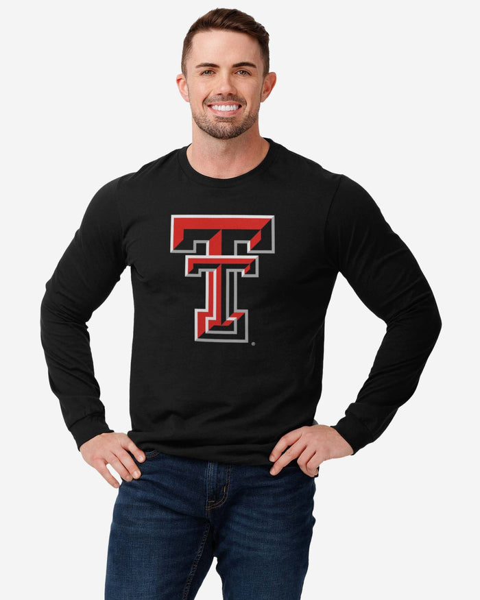 Texas Tech Red Raiders Primary Logo Long Sleeve T-Shirt FOCO - FOCO.com