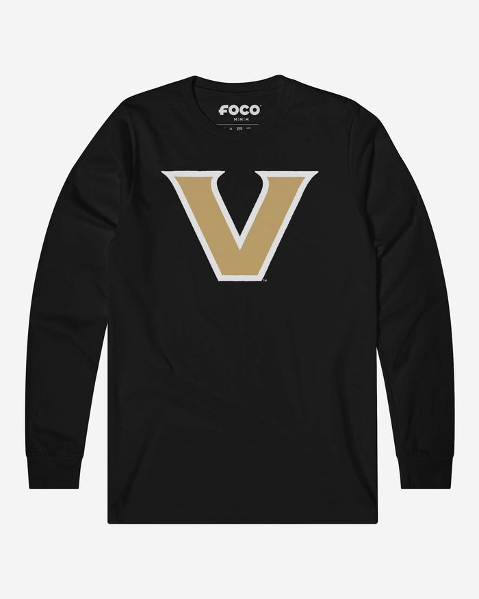 Vanderbilt Commodores Primary Logo Long Sleeve T-Shirt FOCO Black S - FOCO.com