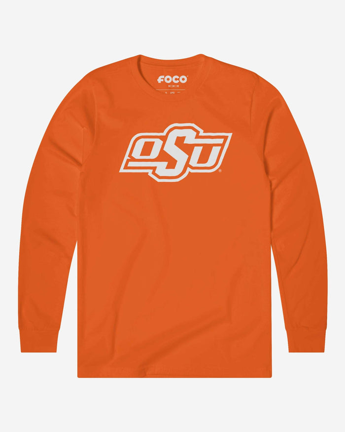 Oklahoma State Cowboys Primary Logo Long Sleeve T-Shirt FOCO Orange S - FOCO.com