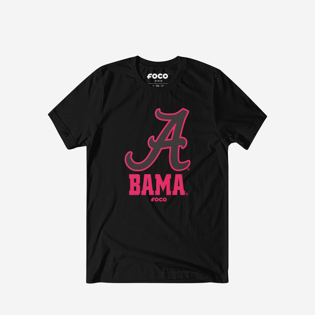 Alabama Crimson Tide Highlight Reel T-Shirt FOCO Black/Neon Pink S - FOCO.com