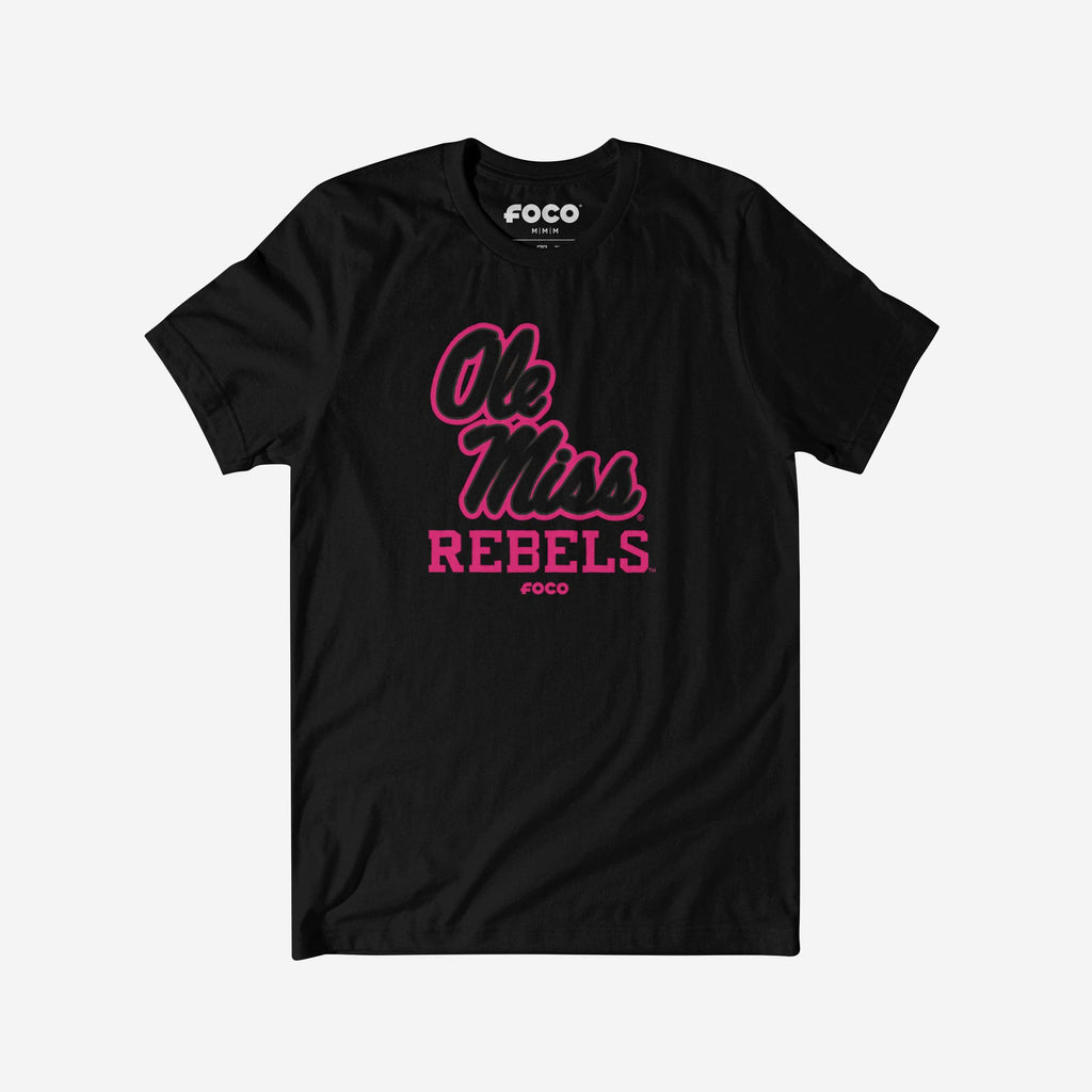Ole Miss Rebels Highlight Reel T-Shirt FOCO Black/Neon Pink S - FOCO.com