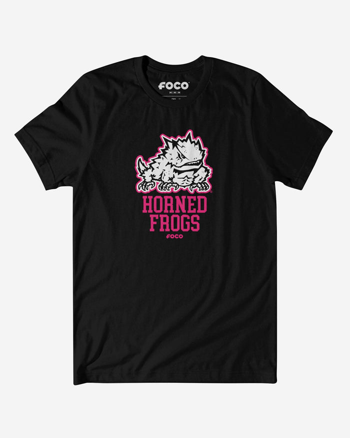 TCU Horned Frogs Highlight Reel T-Shirt FOCO Black/Neon Pink S - FOCO.com