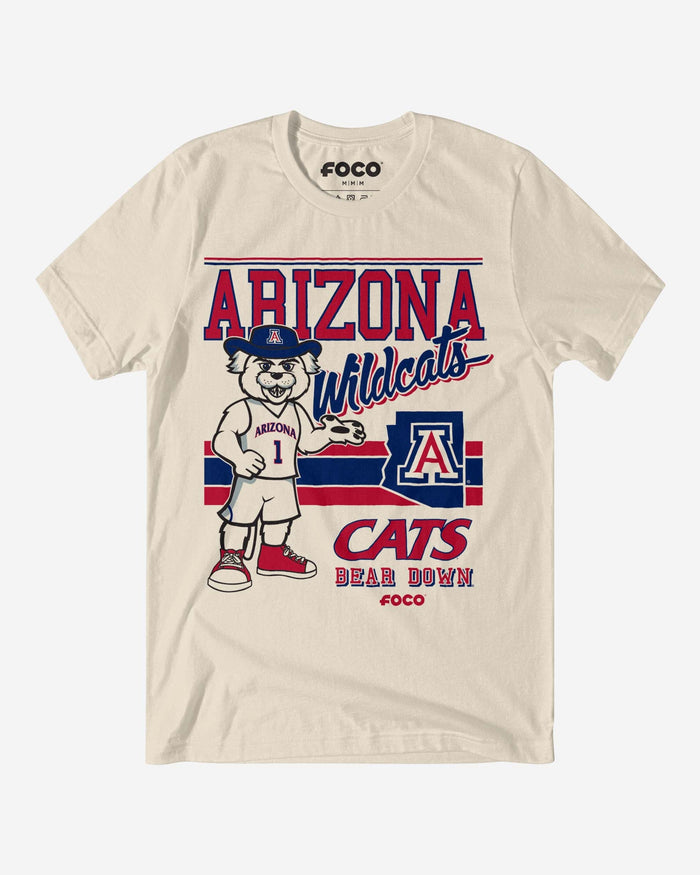 Wilbur Wildcat Arizona Wildcats Retro Logo Mascot T-Shirt FOCO S - FOCO.com