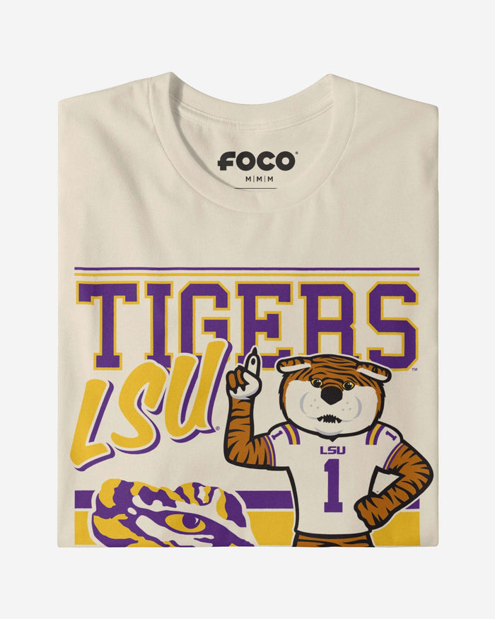 Mike the Tiger LSU Tigers Retro Logo Mascot T-Shirt FOCO - FOCO.com