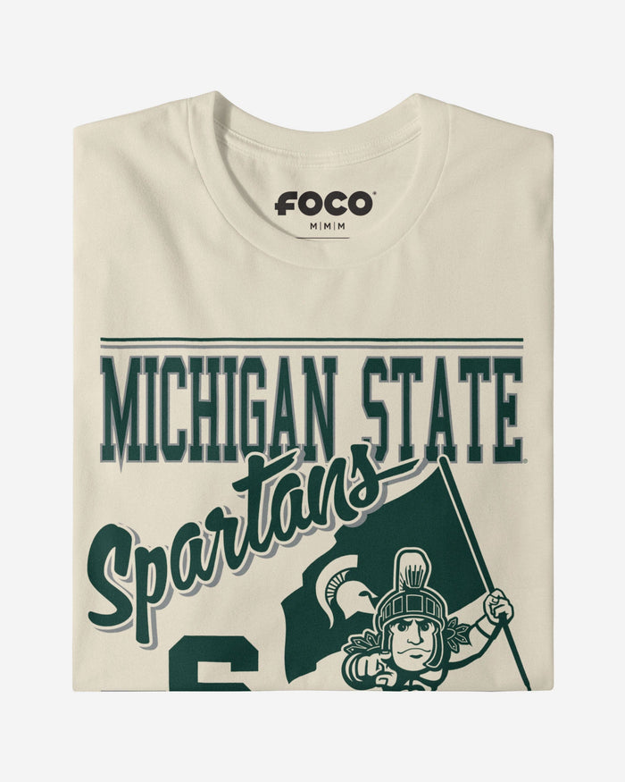 Sparty Michigan State Spartans Retro Logo Mascot T-Shirt FOCO - FOCO.com