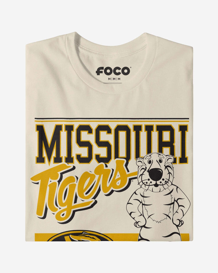 Truman the Tiger Missouri Tigers Retro Logo Mascot T-Shirt FOCO - FOCO.com