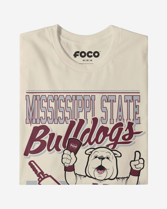 Bully Mississippi State Bulldogs Retro Logo Mascot T-Shirt FOCO - FOCO.com