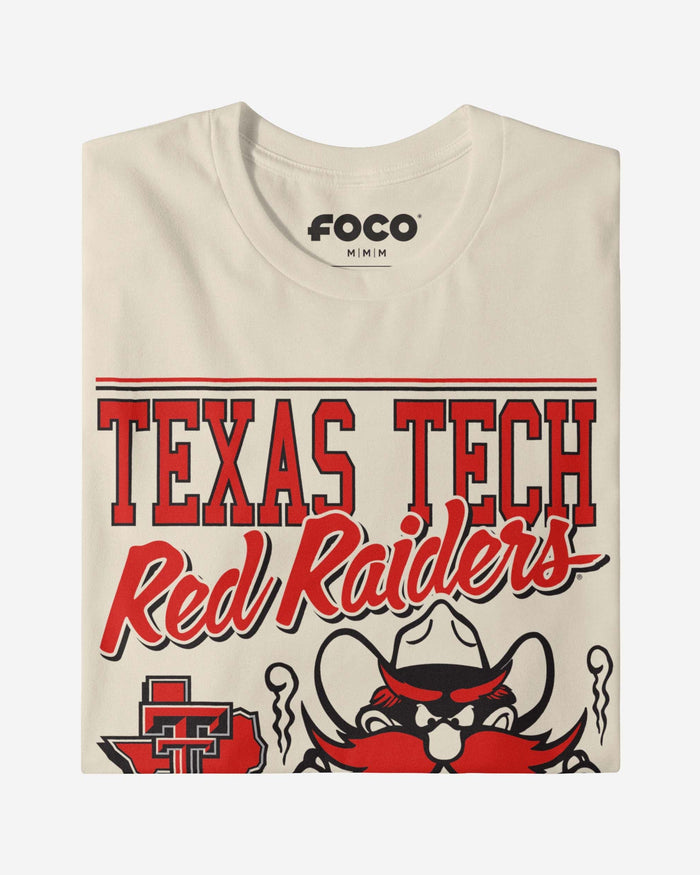 Raider Red Texas Tech Red Raiders Retro Logo Mascot T-Shirt FOCO - FOCO.com