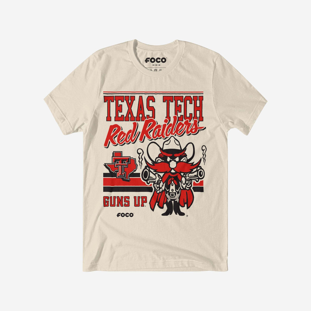 Raider Red Texas Tech Red Raiders Retro Logo Mascot T-Shirt FOCO S - FOCO.com