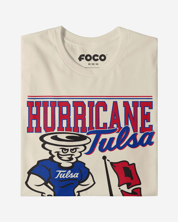 Gus T Tulsa Golden Hurricane Retro Logo Mascot T-Shirt FOCO - FOCO.com